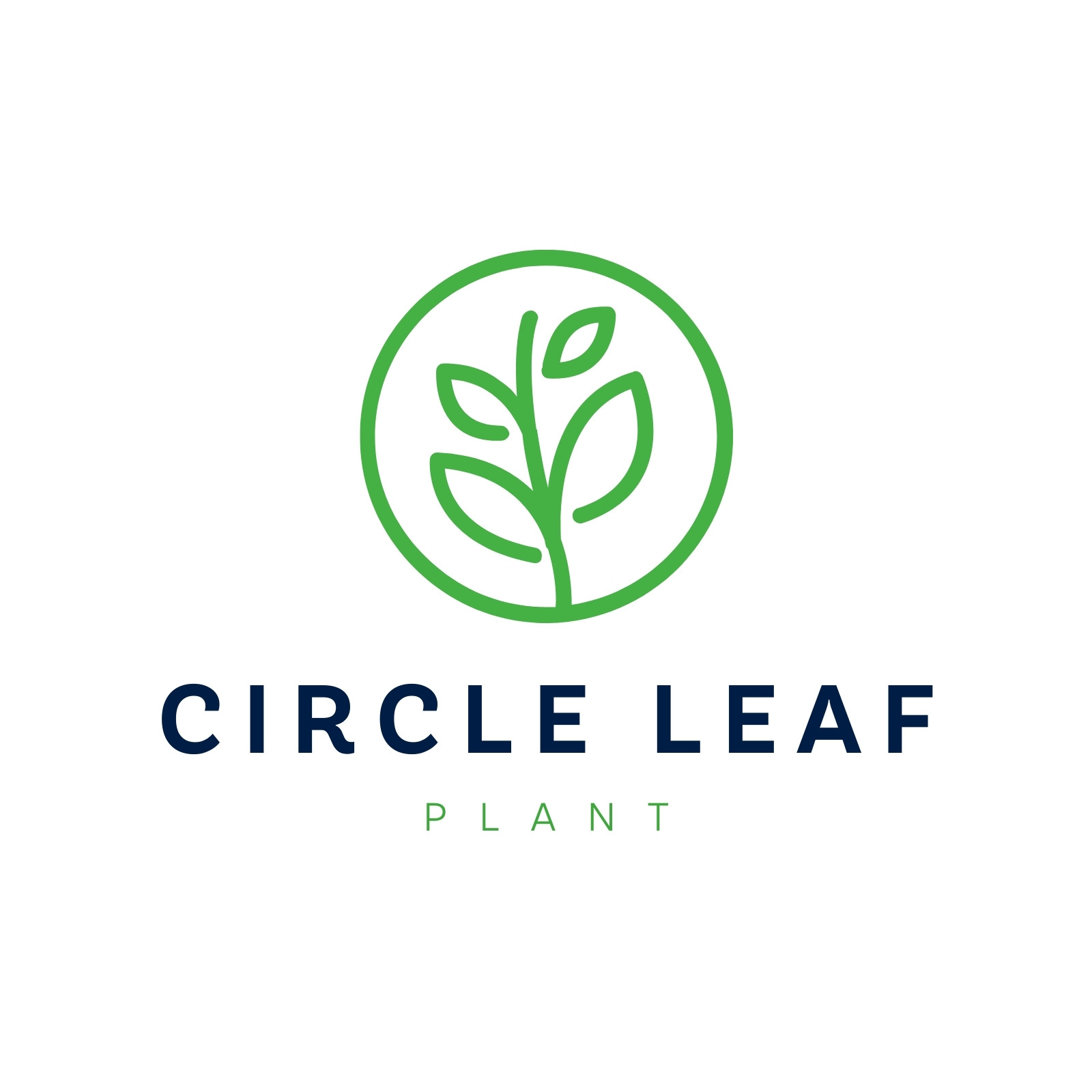 Free: Leaf circle logo template vector image - nohat.cc