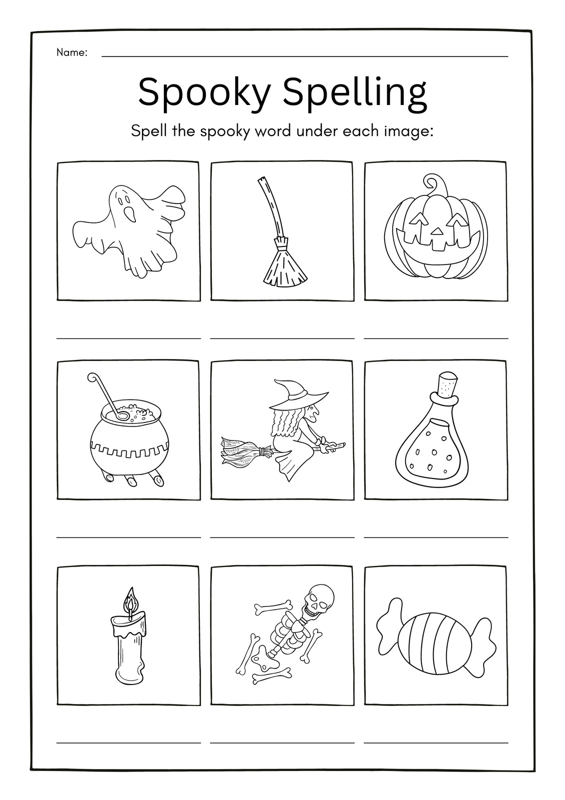 Page 5 - Customize 510+ Halloween Worksheet Templates Online - Canva