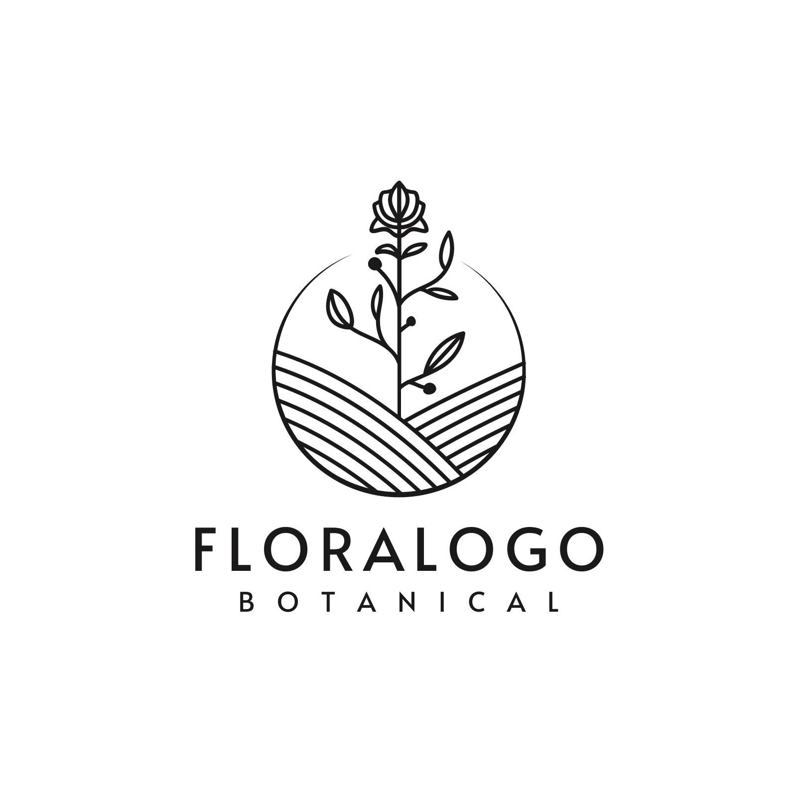 Floral botanical minimal logo pack Stock Vector | Adobe Stock