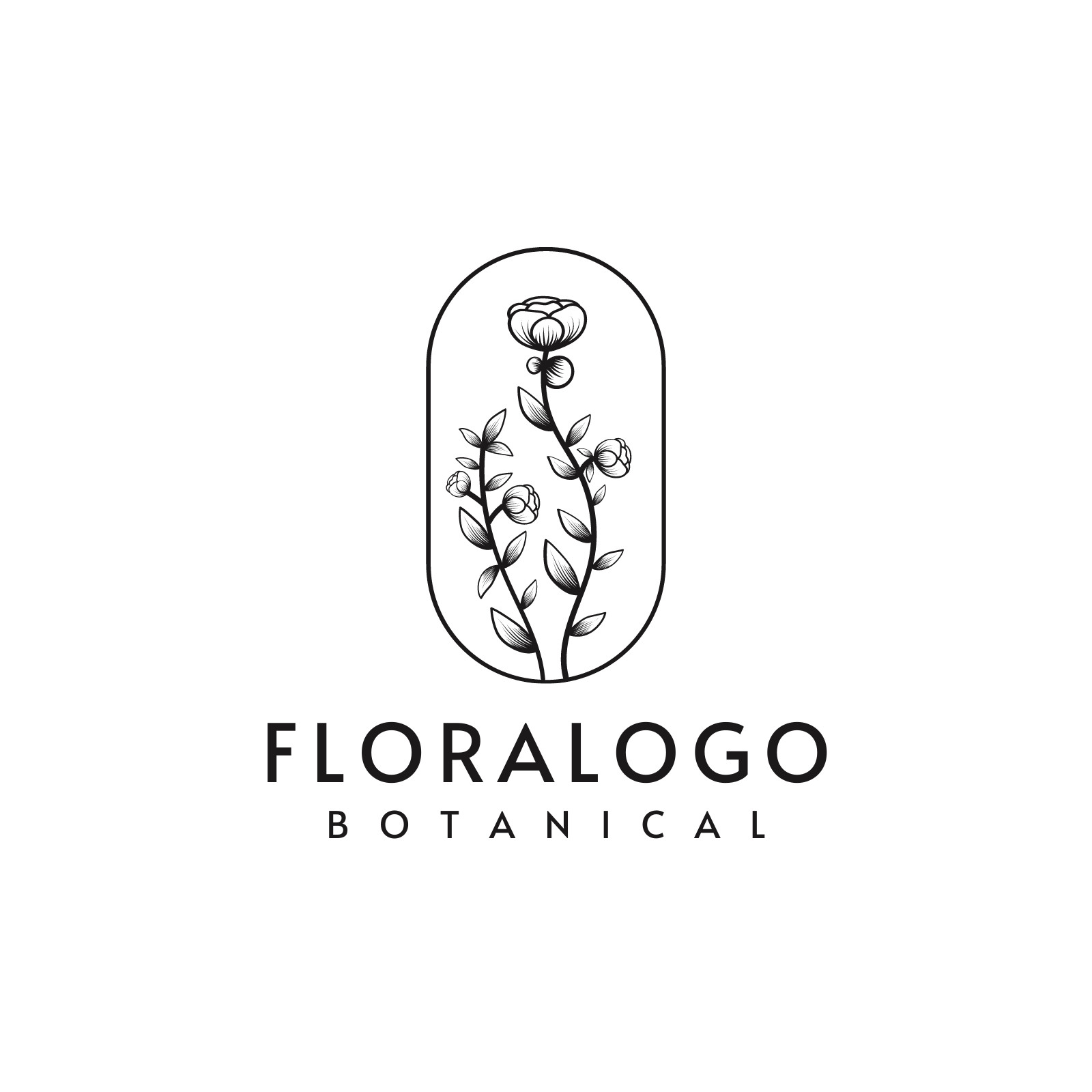 Premium Vector | Botanical flowers logo | Flower logo, Flower logo design,  Floral logo design
