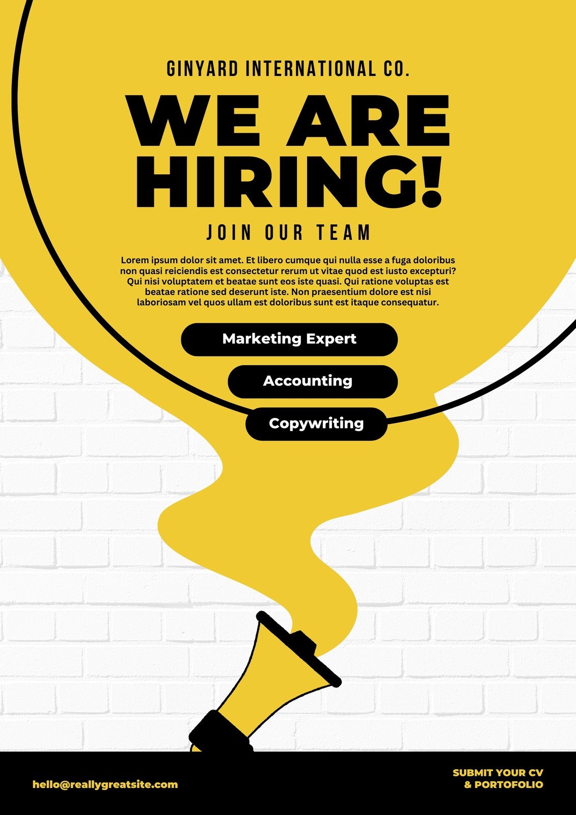 We are hiring background for your hiring posters Vector Image