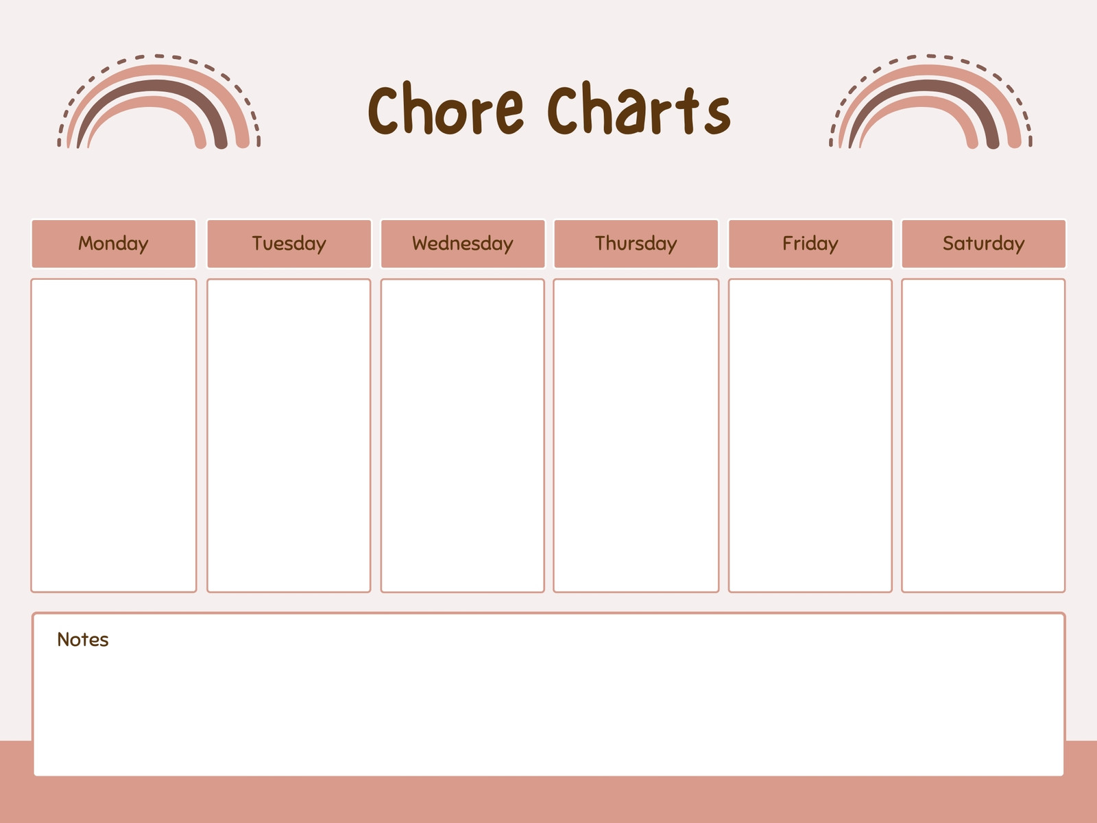Free customizable chore chart templates to print
