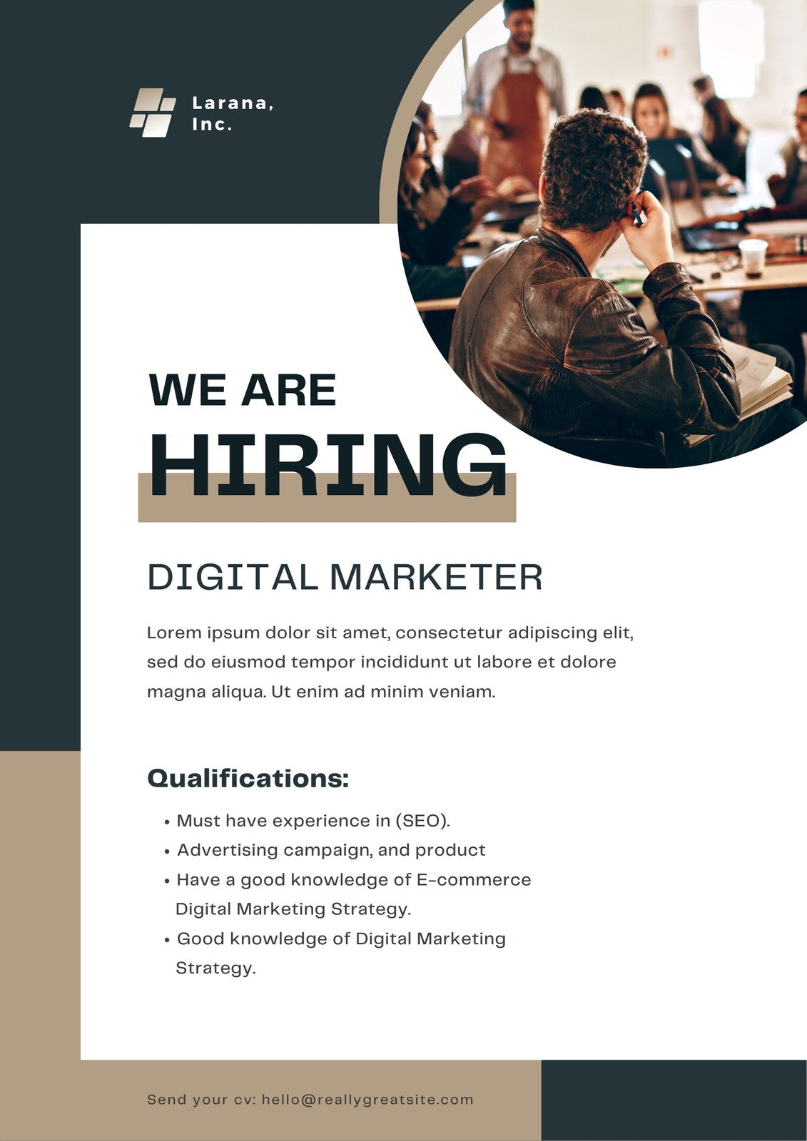 Free custom printable recruitment poster templates | Canva