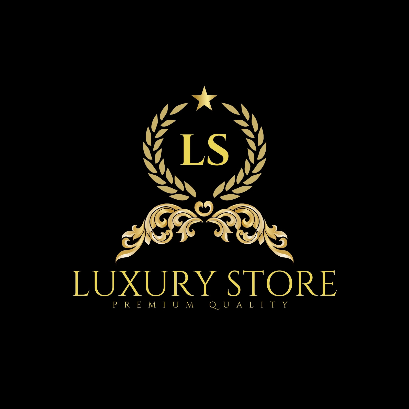 black luxury store