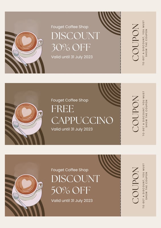 Customize 40+ Coffee Coupon Templates Online Canva