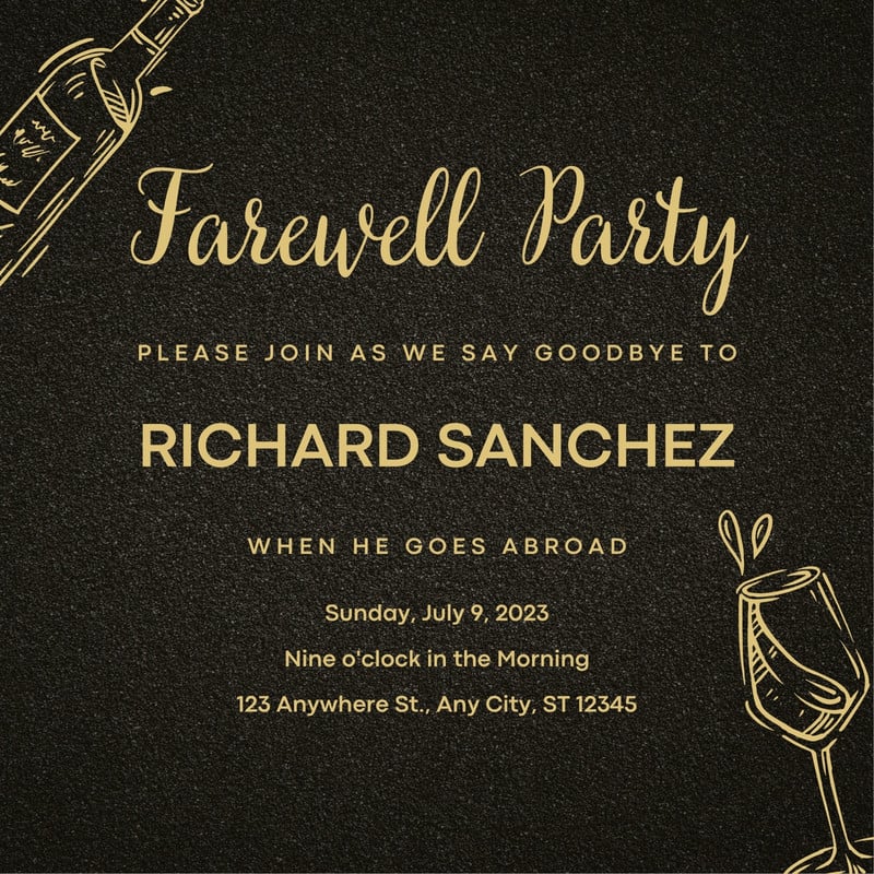 Page 2 - Free custom printable farewell party invitation templates | Canva