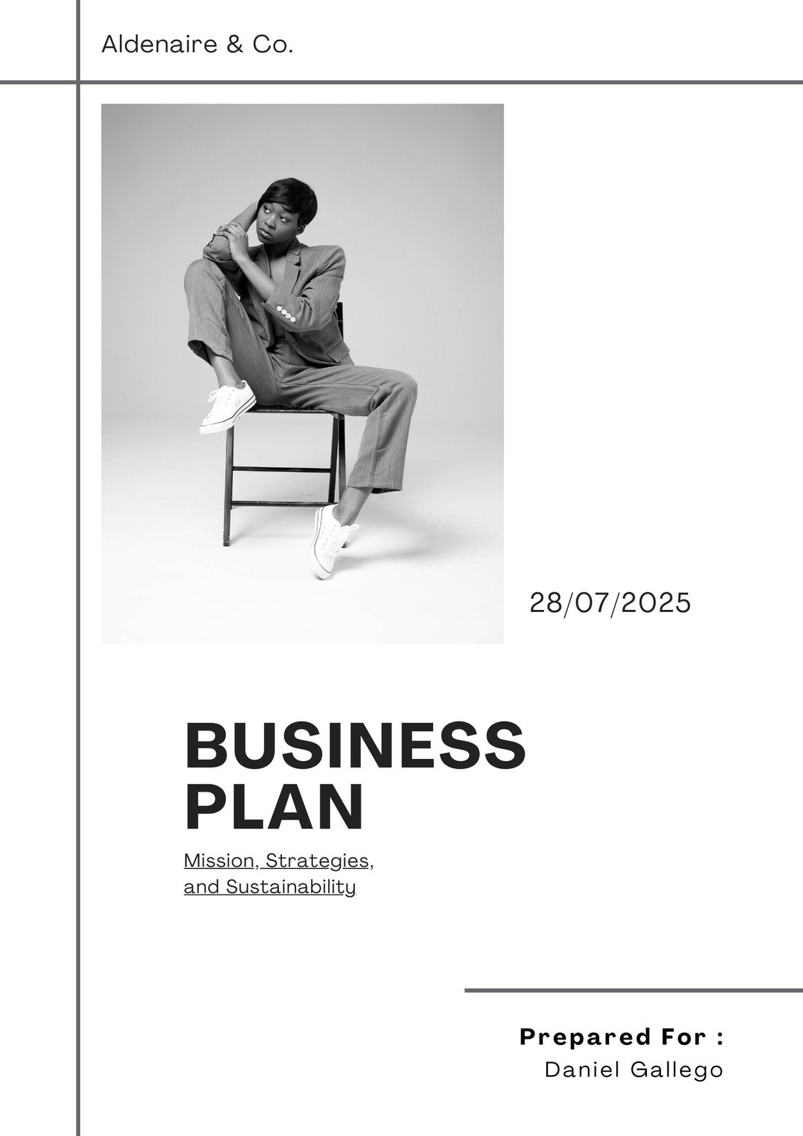 business plan cover page design
