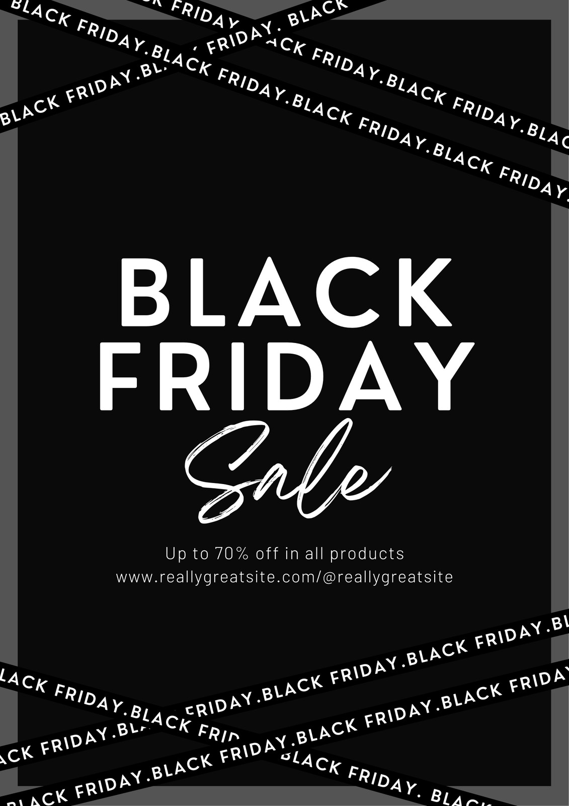 Free and customizable black friday templates
