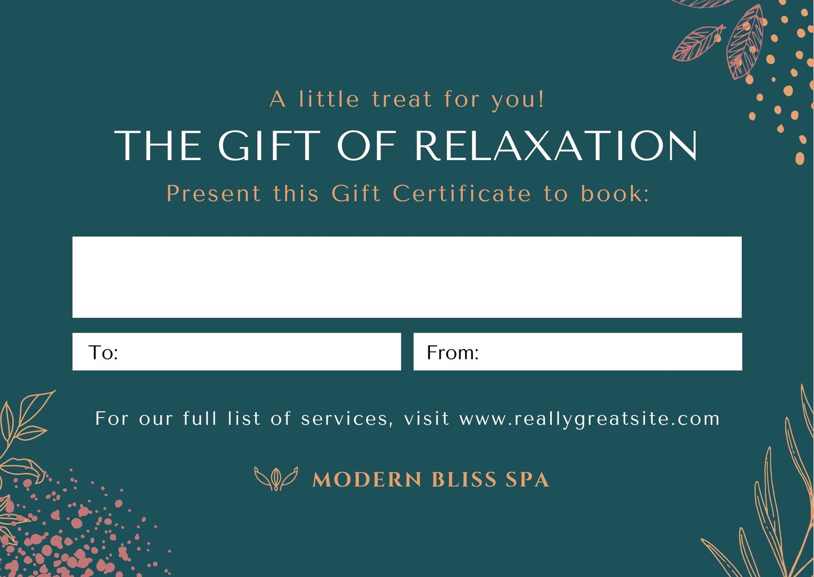 Gift Certificate Business
