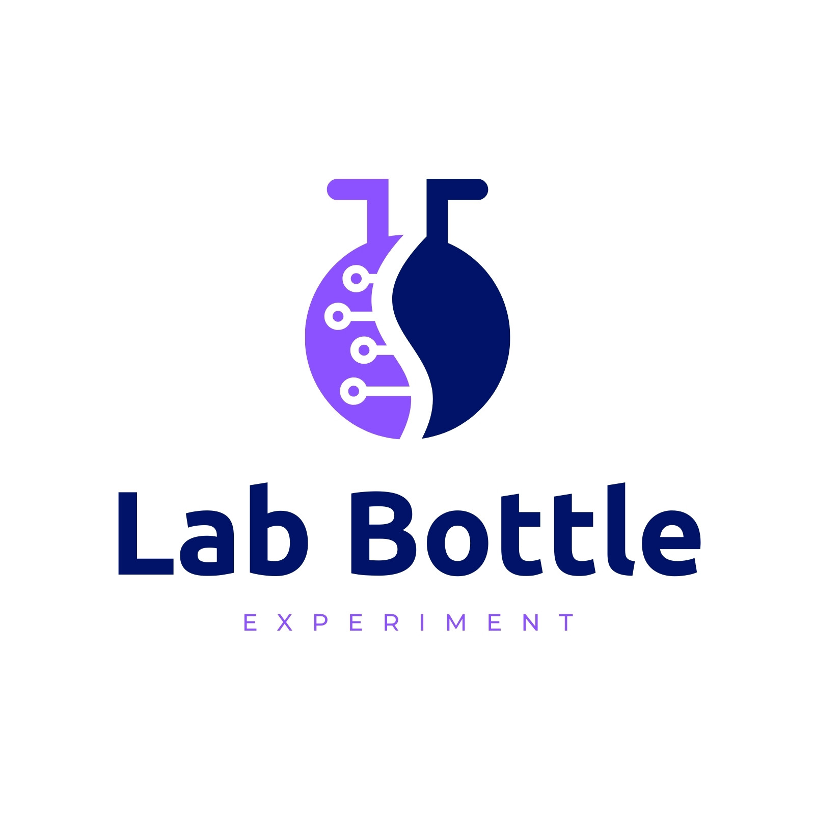 Premium Vector | Chemical bulb logo idea experiment logo research  innovation tech logo