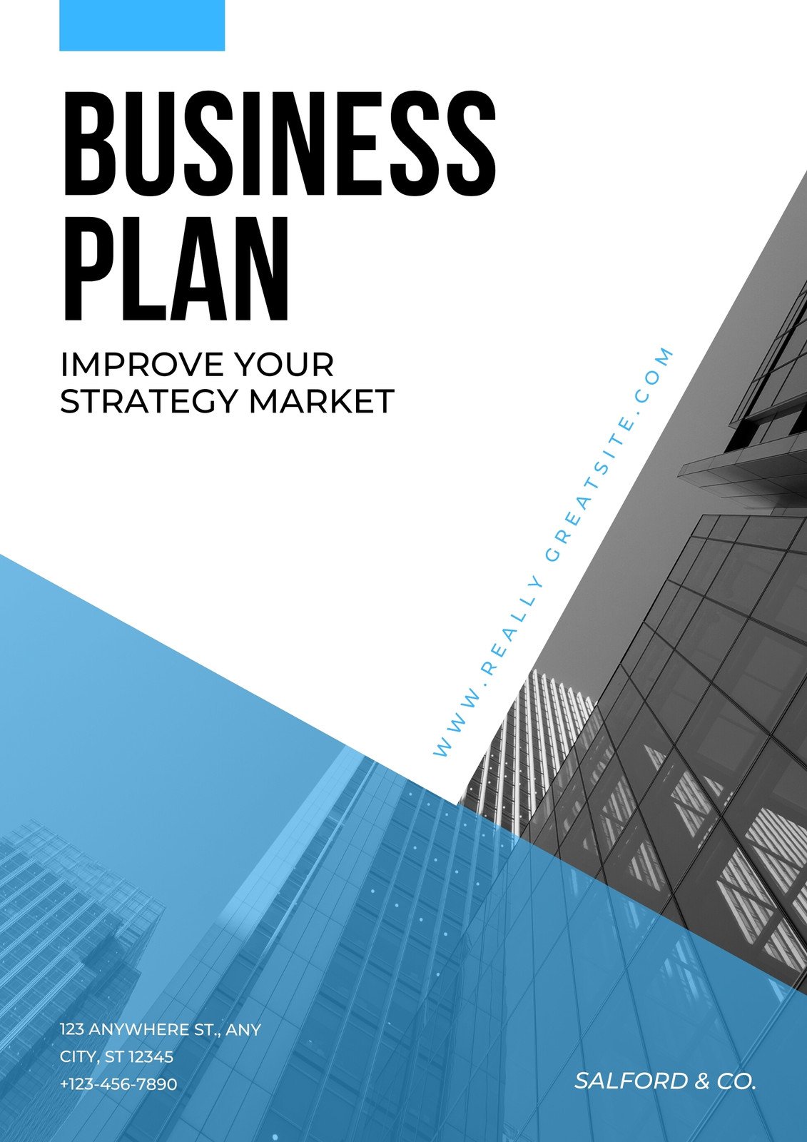 how to design a cover page of a business plan