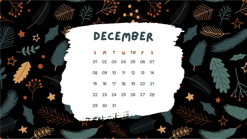 50 FREE December Wallpaper Calendar Designs For 2022