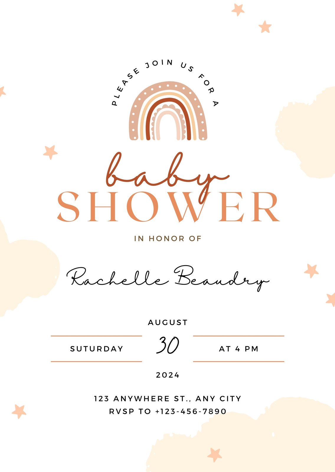 Free, custom printable baby shower invitation templates | Canva