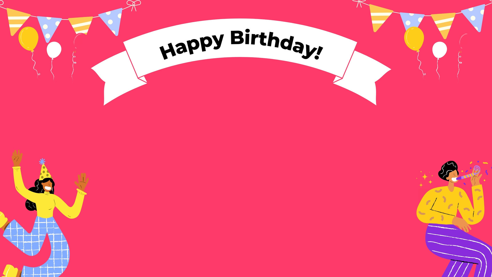 Free custom birthday Zoom background templates | Canva