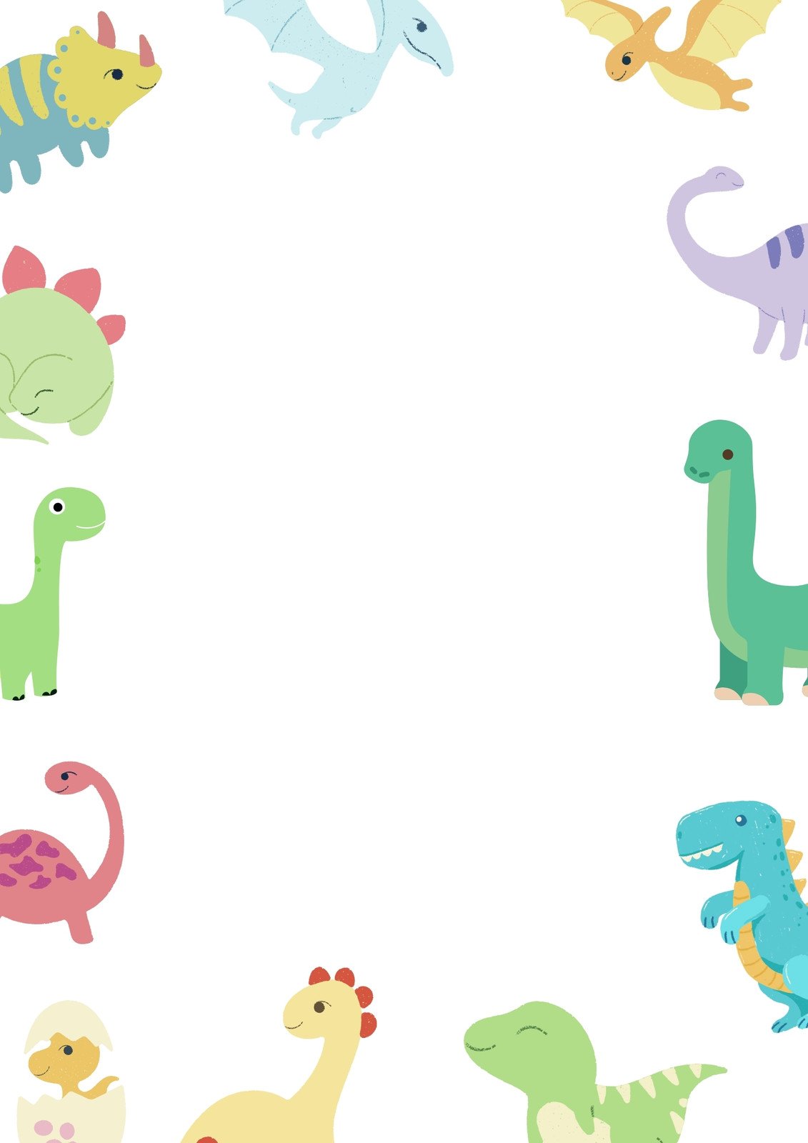 dinosaur-page-border