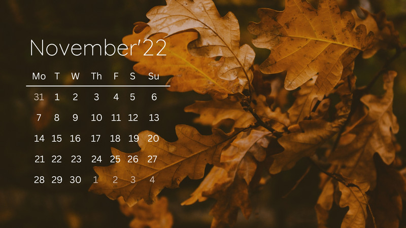 Page 2 - Free customizable autumn desktop wallpaper templates | Canva