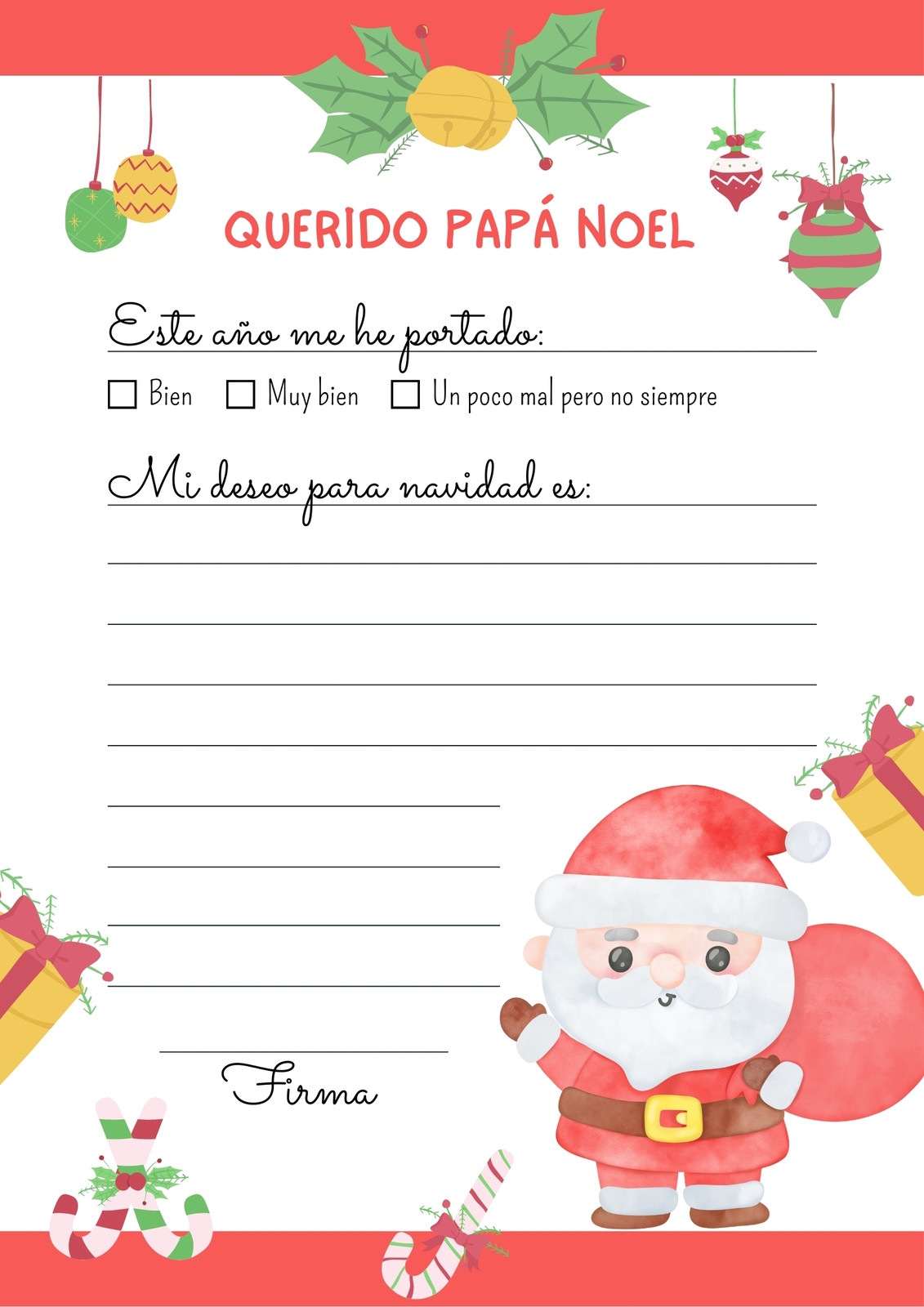 Plantillas De Papa Noel Página 5 - Plantillas de papa noel gratis y personalizables - Canva