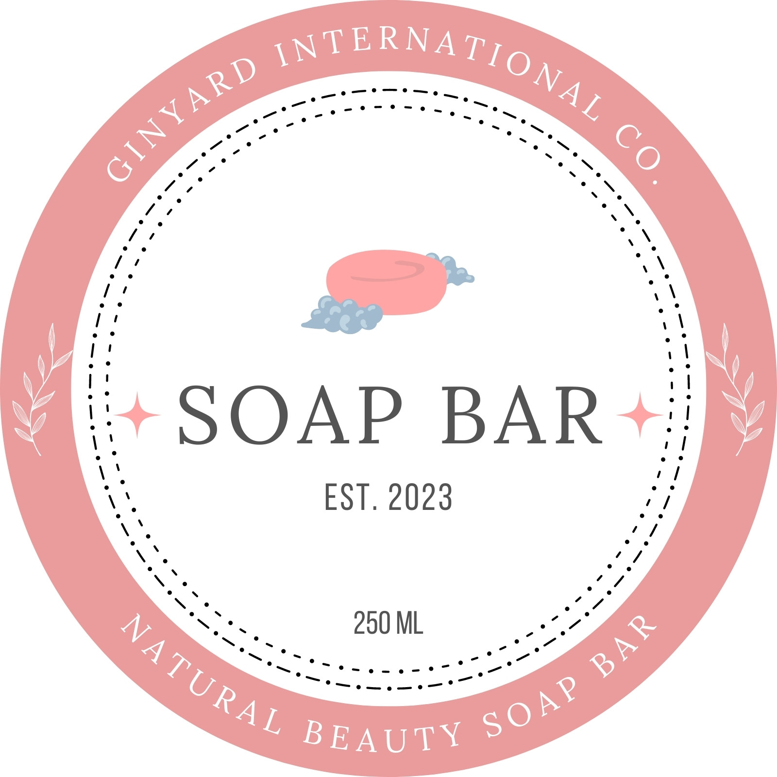 Custom Soap Label Template Body Product Label Template DIY Jar Wrap Whipped  Soap Label Desig handmade