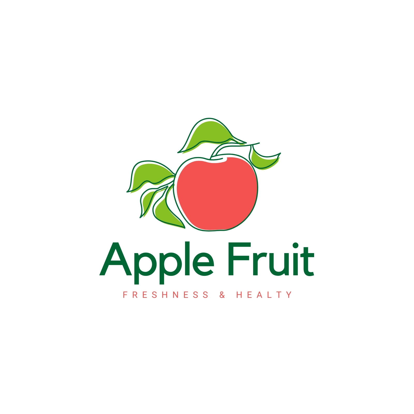 Premium Vector | Apple fruit logo fresh fruit vector illustration