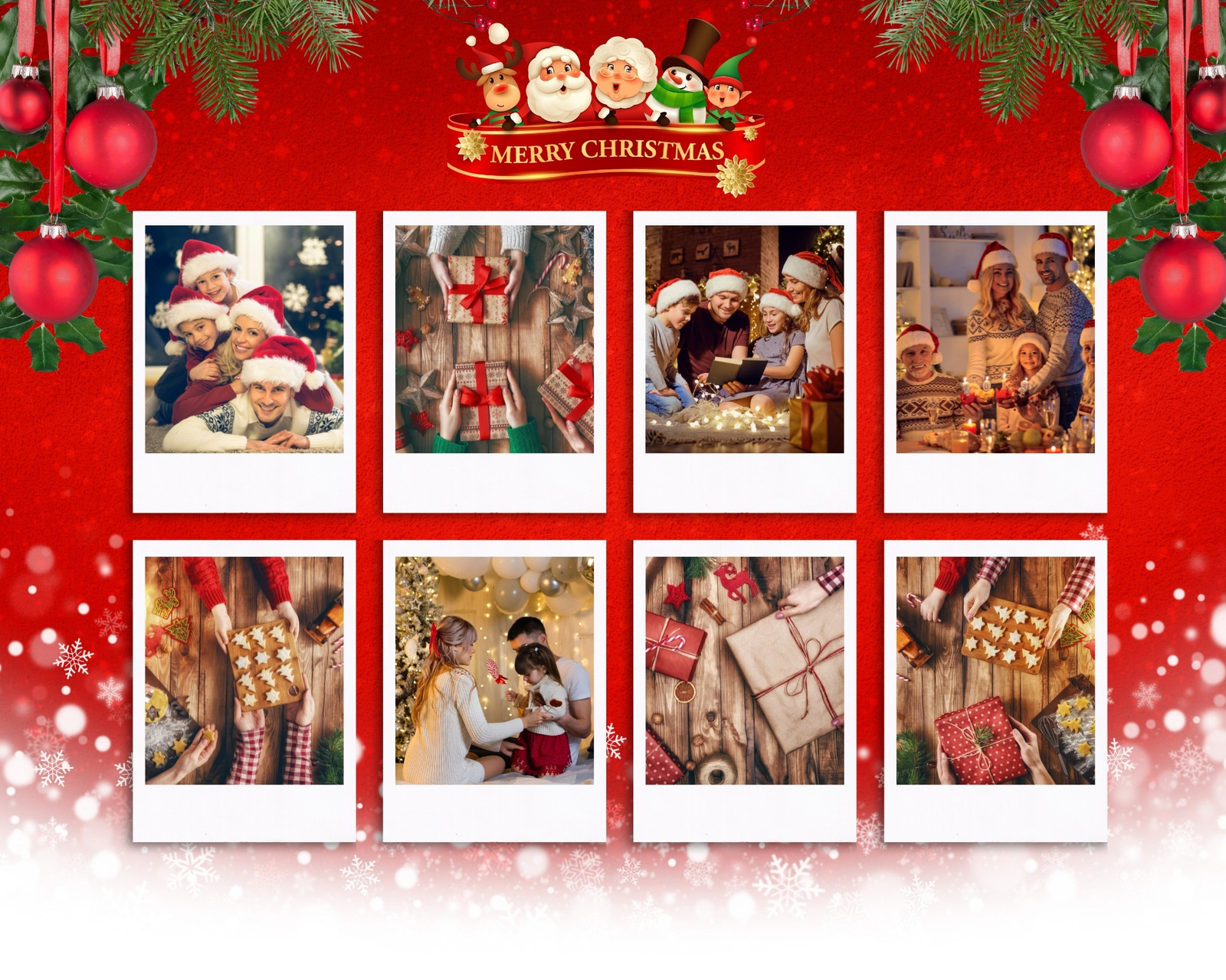 Page 4 - Free printable Christmas photo collage templates | Canva