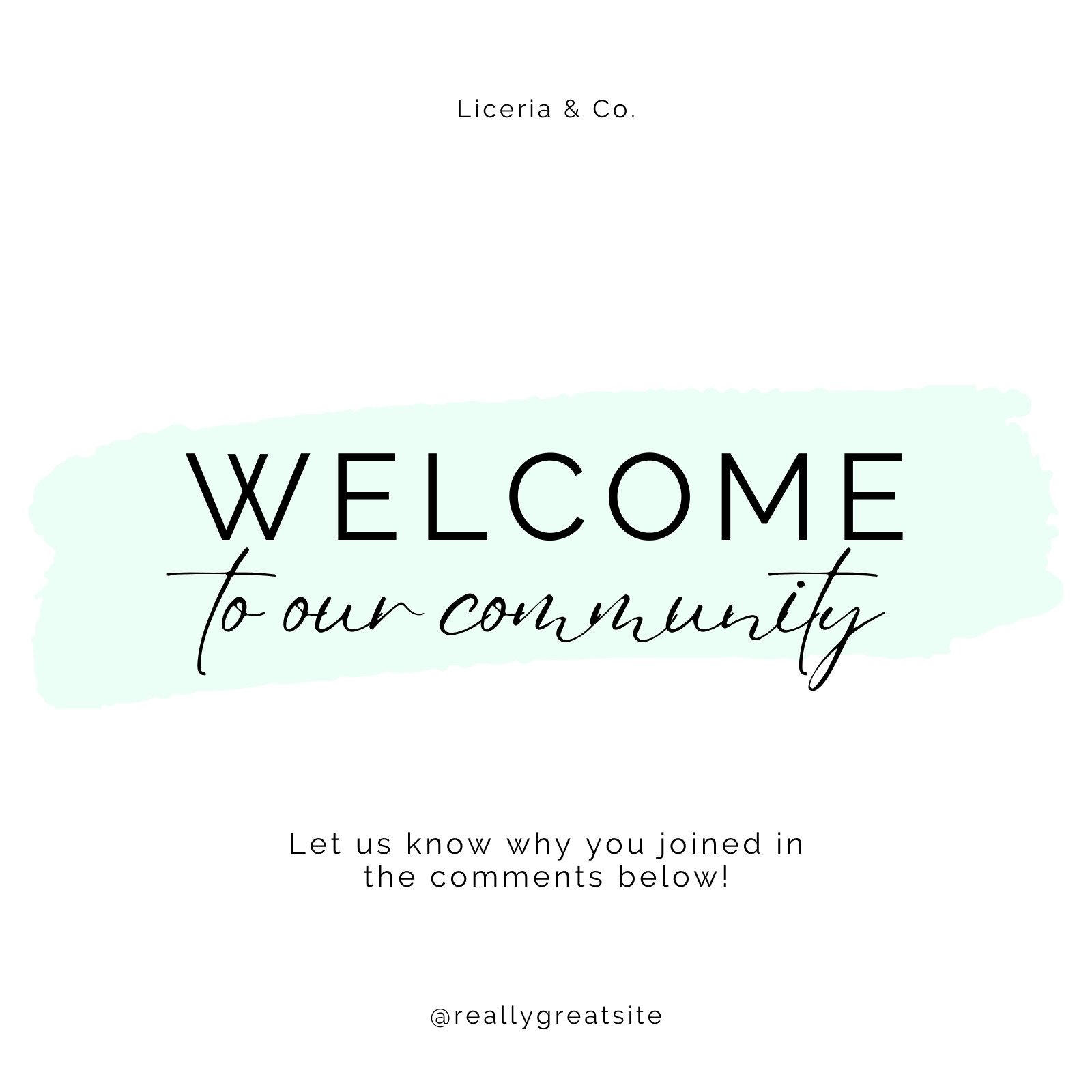 Free and customizable welcome templates