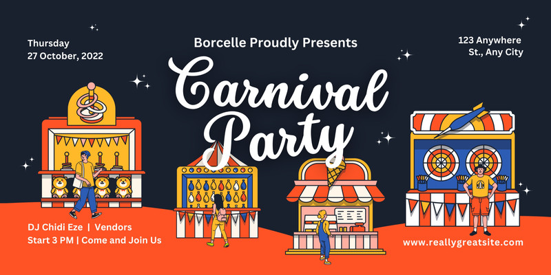 Free and customizable carnival templates