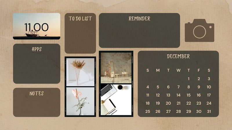 Page 2 - Free custom desktop organizer wallpaper templates | Canva