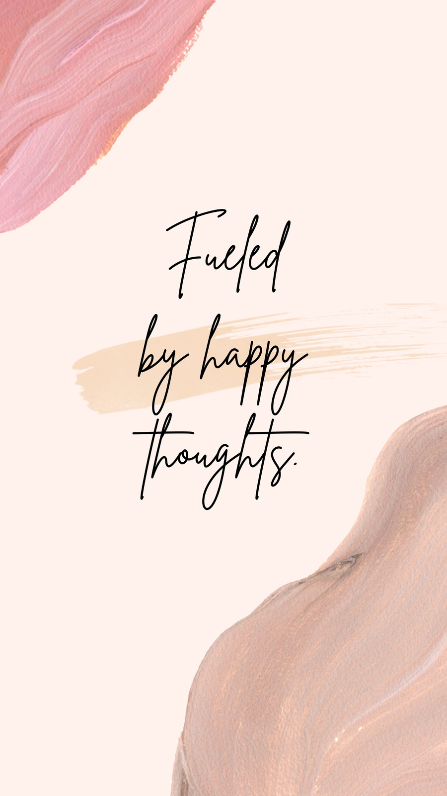 Think Happy Thoughts, Motivational Wallpaper for Wall - Magic Decor ®