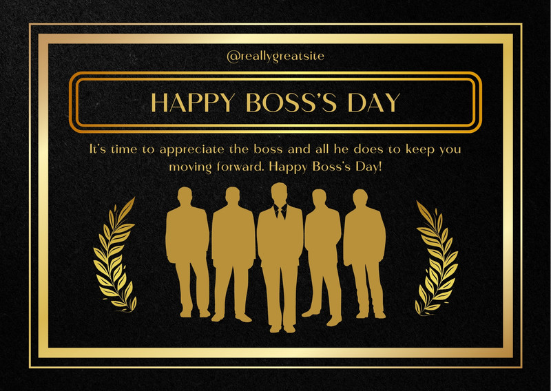 Free to customize and print Boss Day card templates Canva