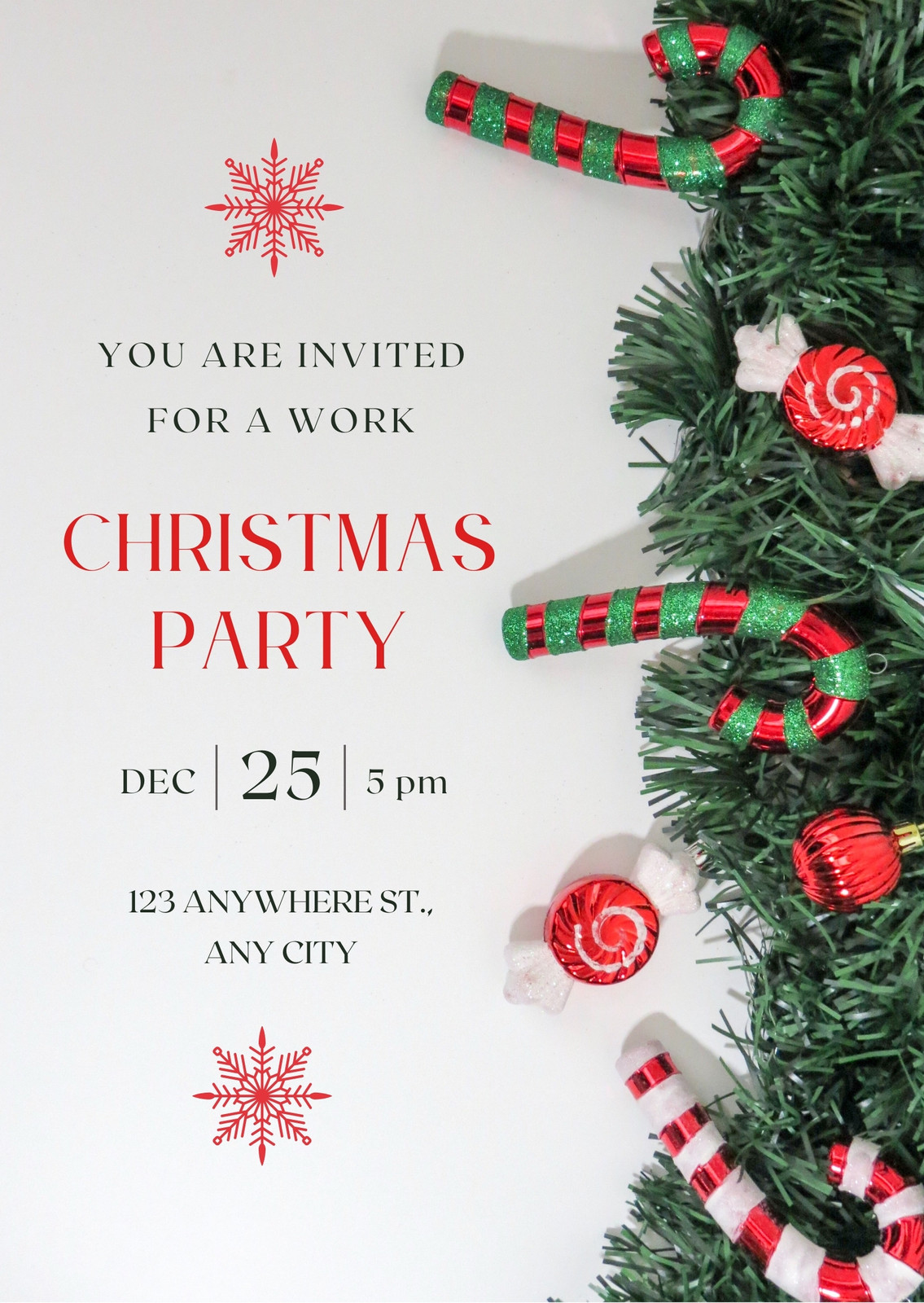 work holiday party invitation template
