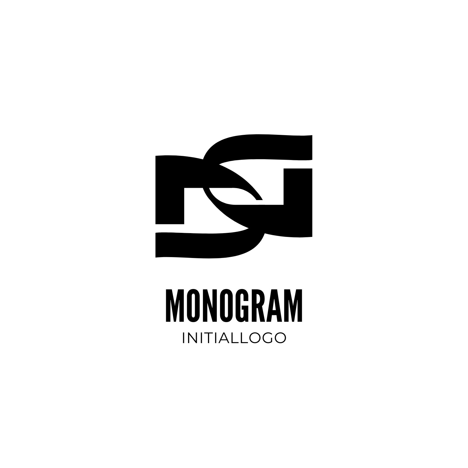 Free: Monogram mg logo design inspiration vector image 