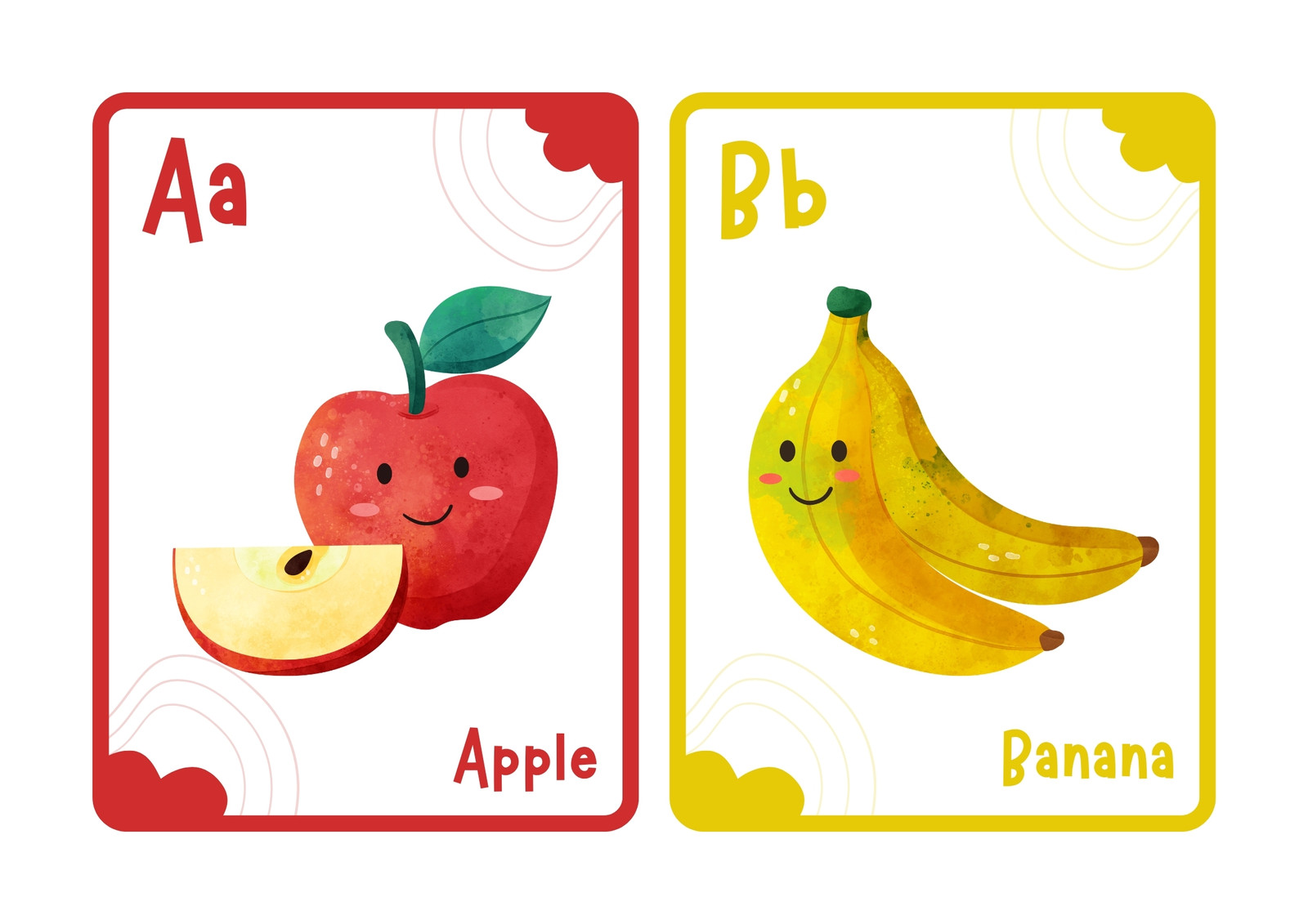 Free and customizable fruit templates