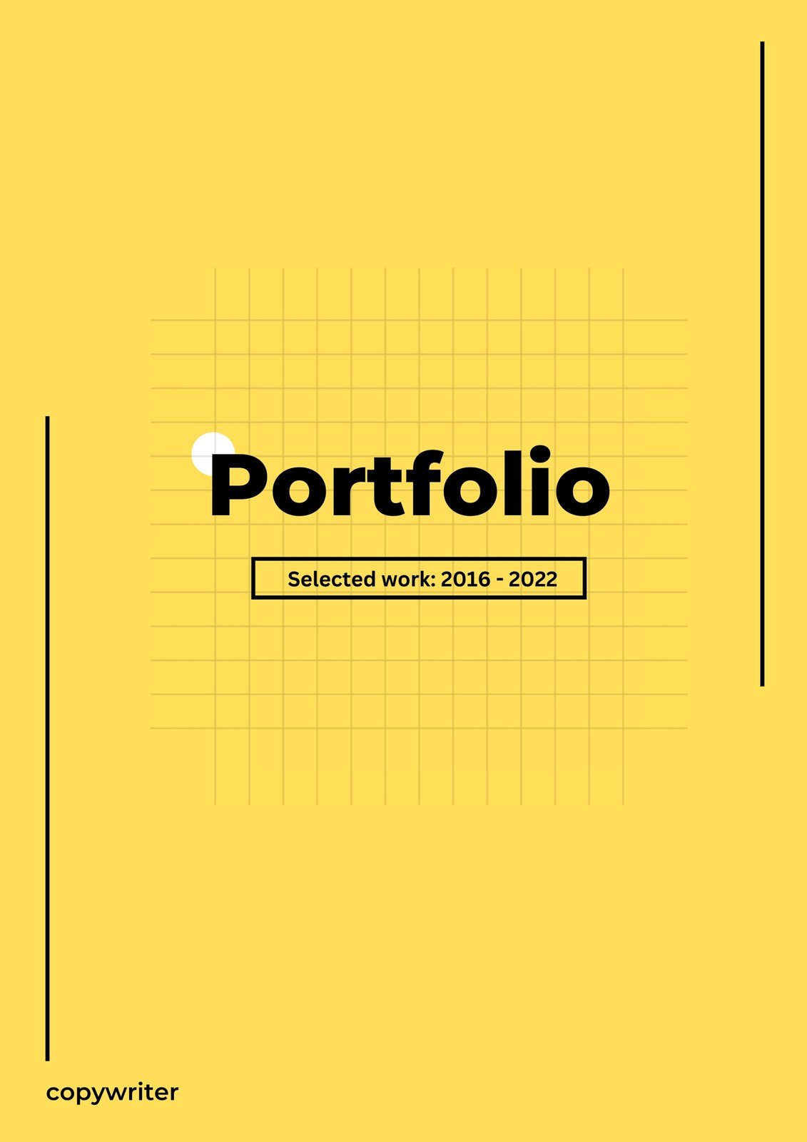 Graphic Design Portfolio Cover Page Examples