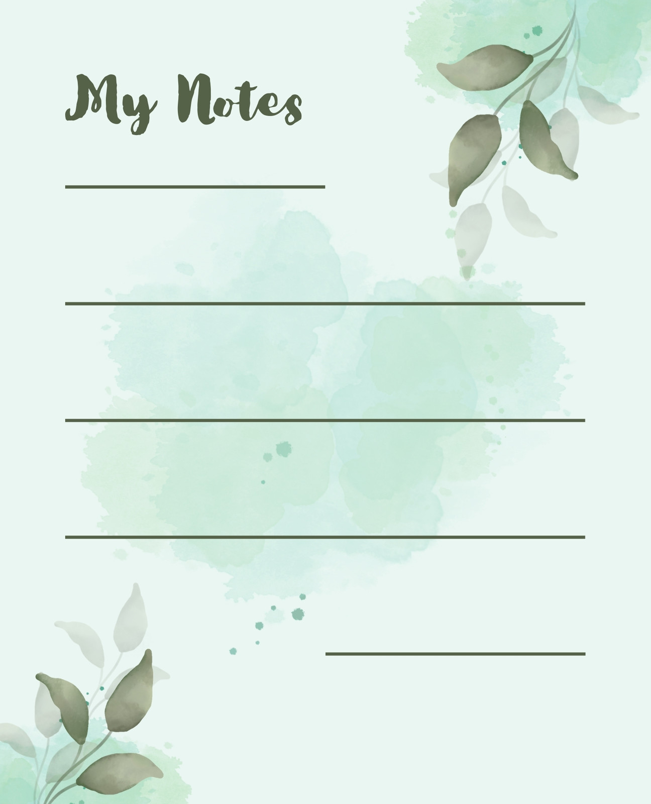 Page 6 - Free printable customizable note card templates