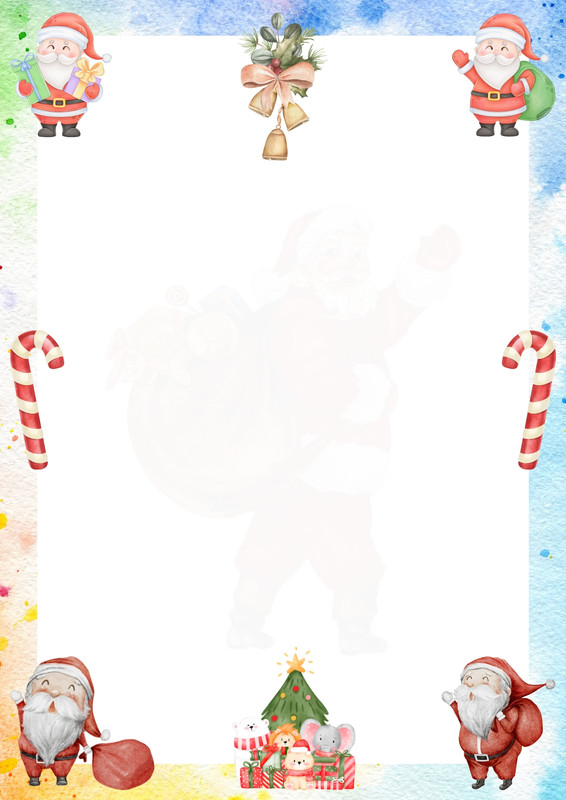 Free and customizable santa claus templates