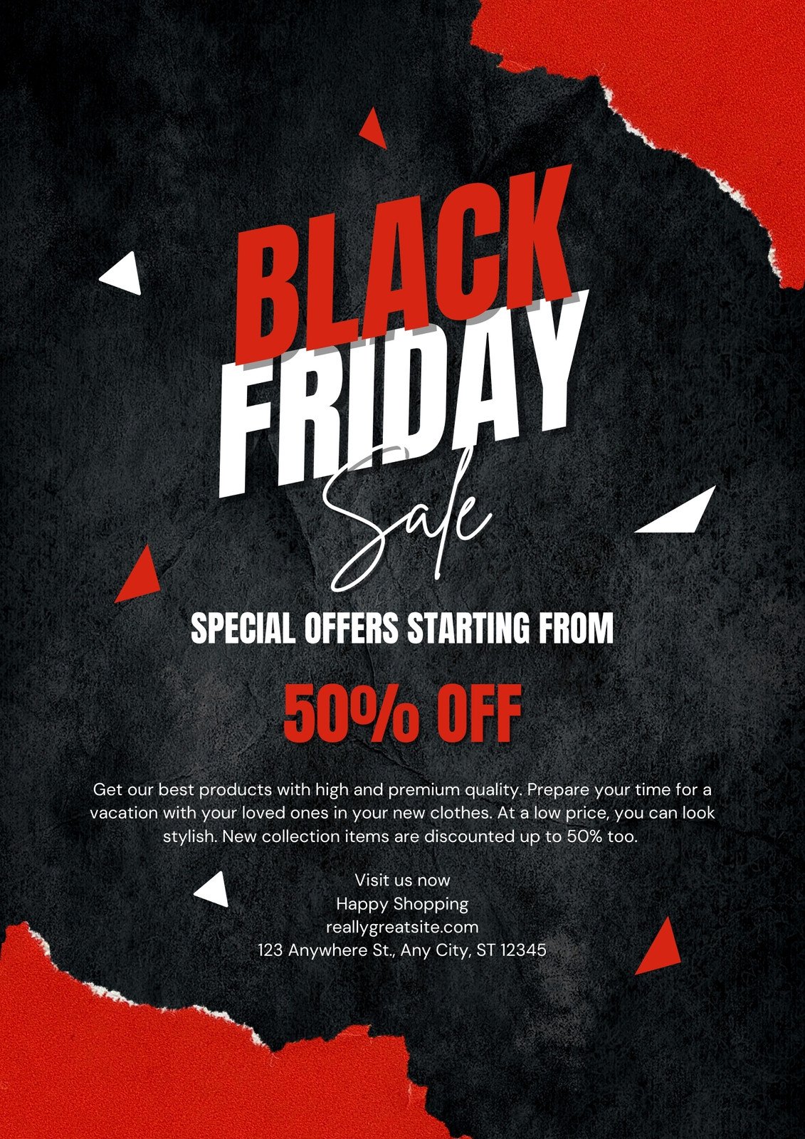 Black Friday Special Discount Poster