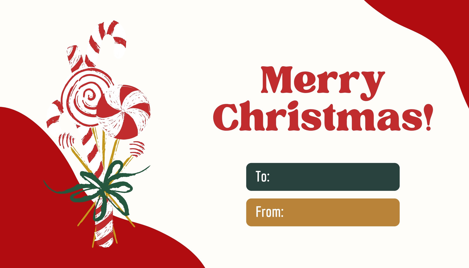 Free custom printable Christmas tag templates