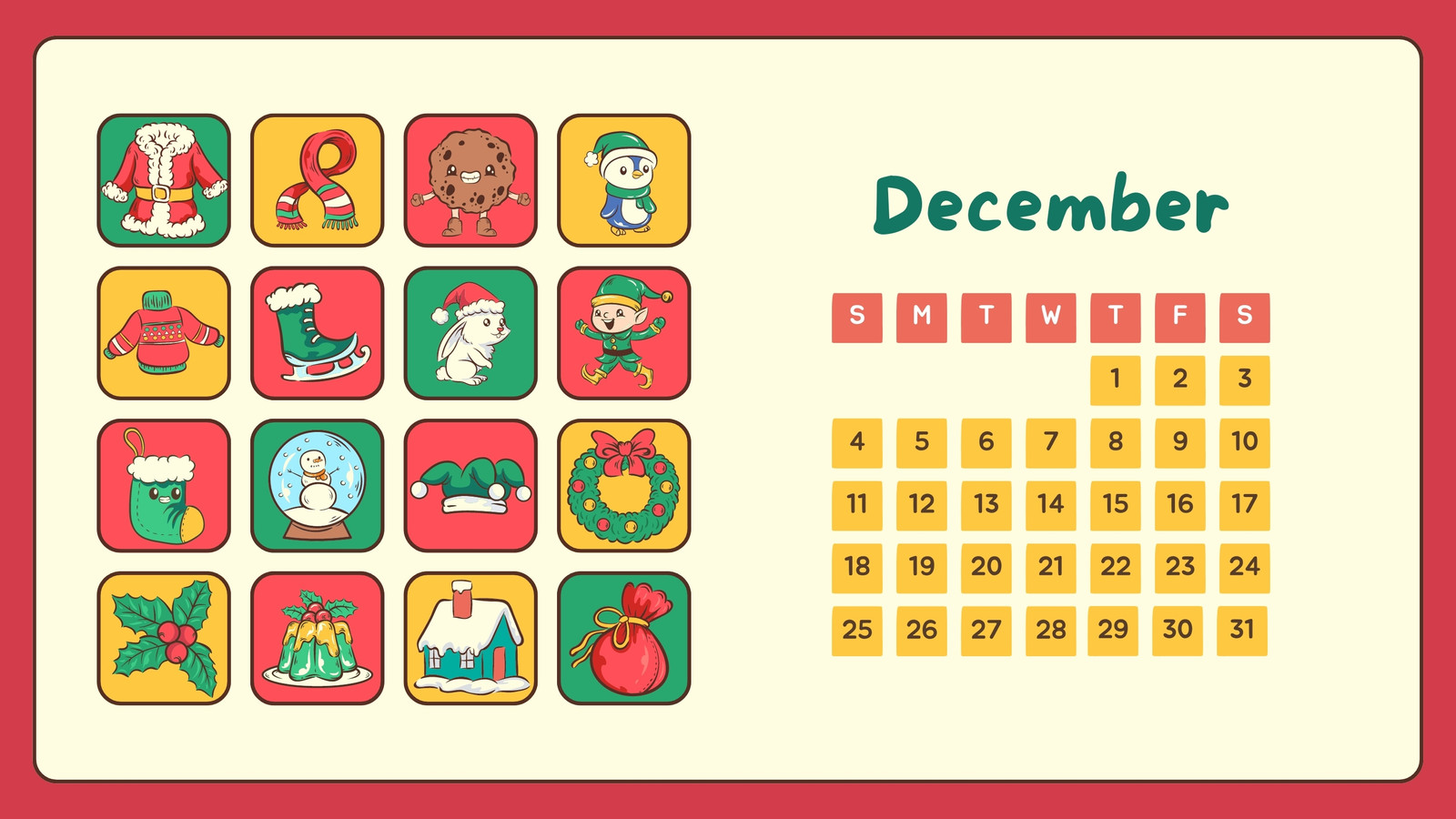Page 2 Customize 64+ Christmas Calendar Templates Online Canva