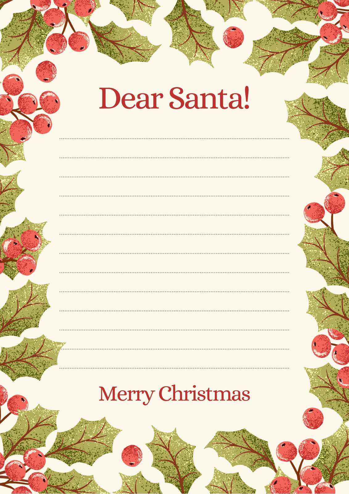 Dear Santa  Shade of Red Blog