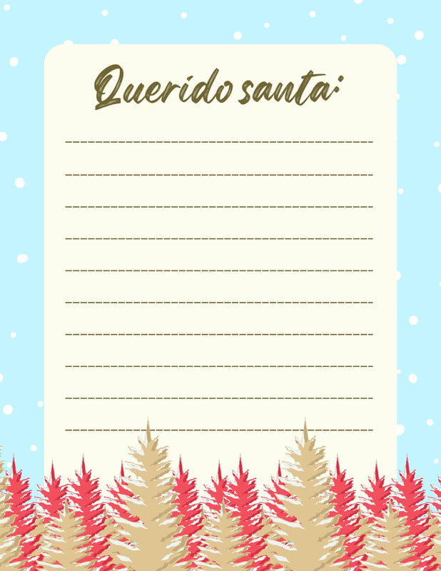 Free printable Santa letter templates you can customize | Canva