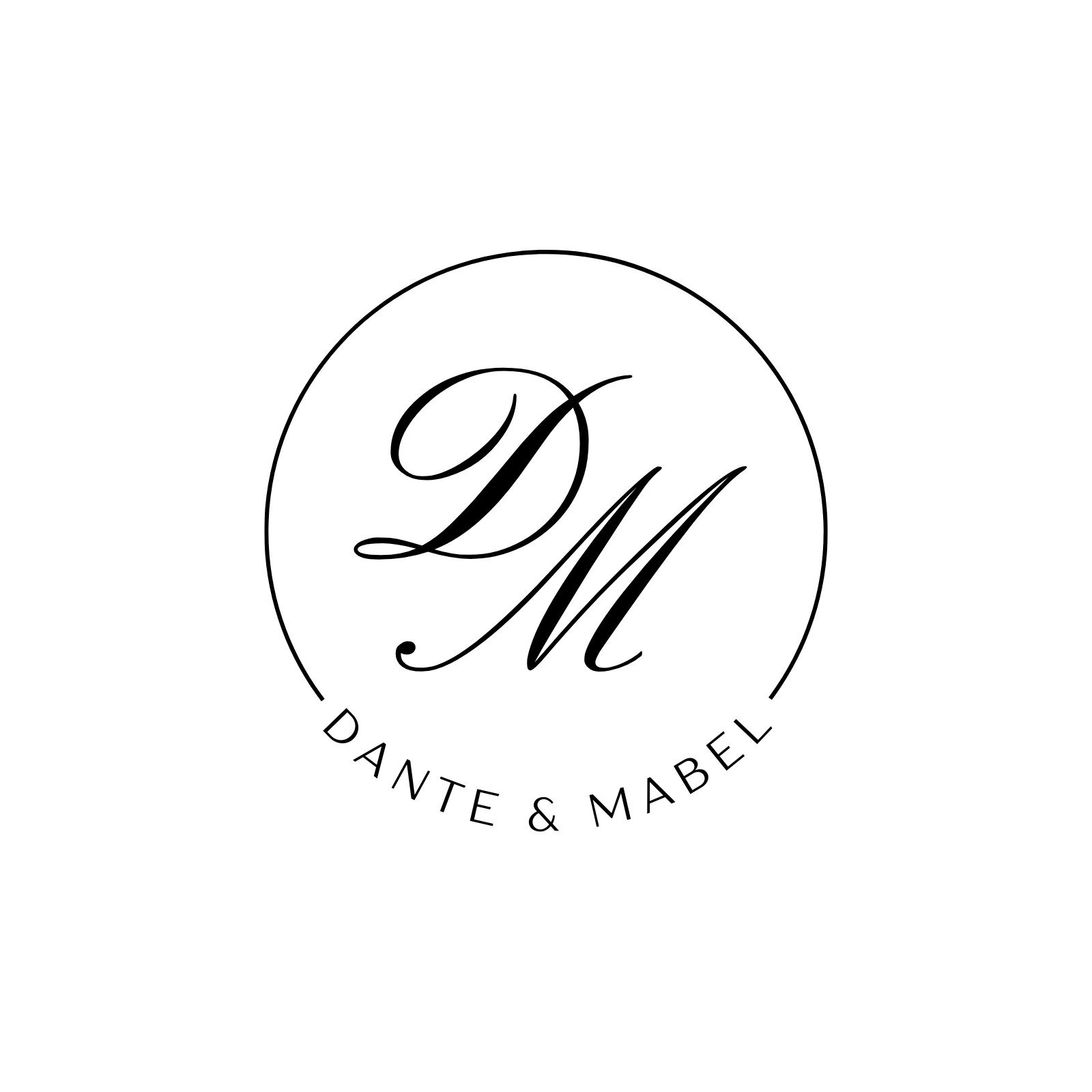 Initial letter PM wedding monogram logo design inspiration