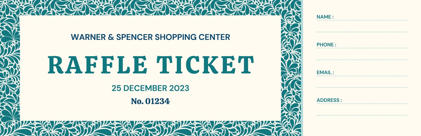 Printable Raffle Ticket Templates, 53% OFF | www.elevate.in