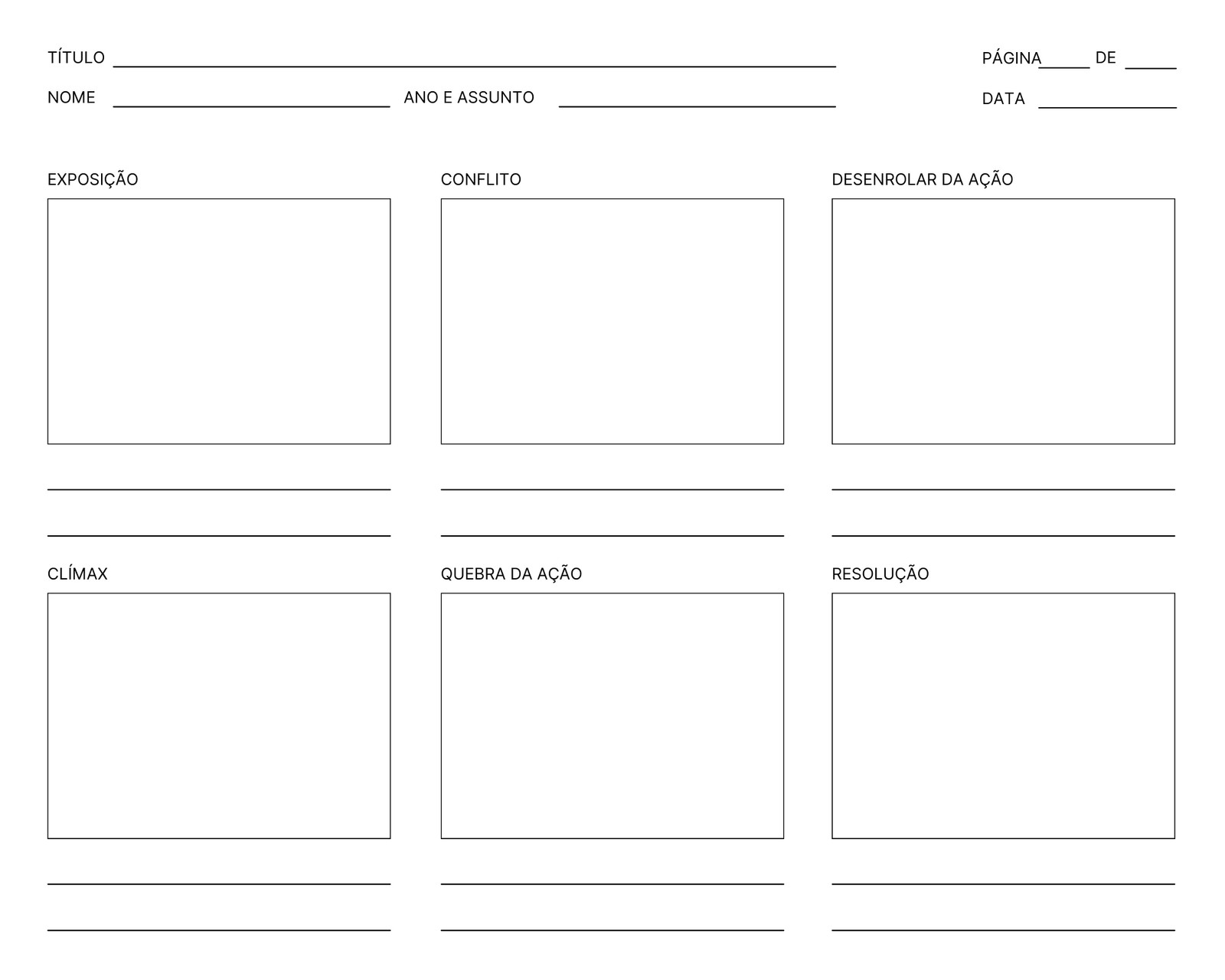 Modelos de storyboard gratuitos, imprimíveis e personalizáveis