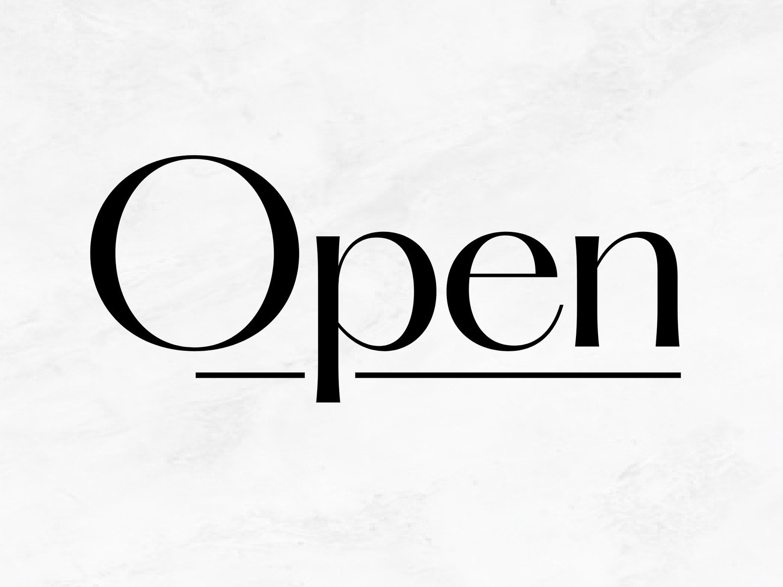 We are Open Sign Template