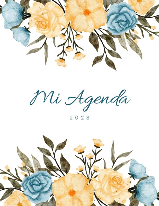 Plantillas Para Portadas De Agendas Editables Canva