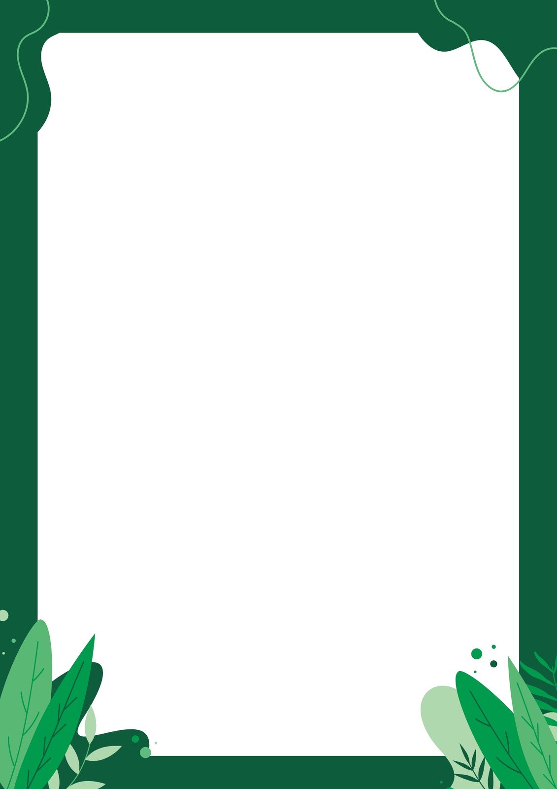 green border background