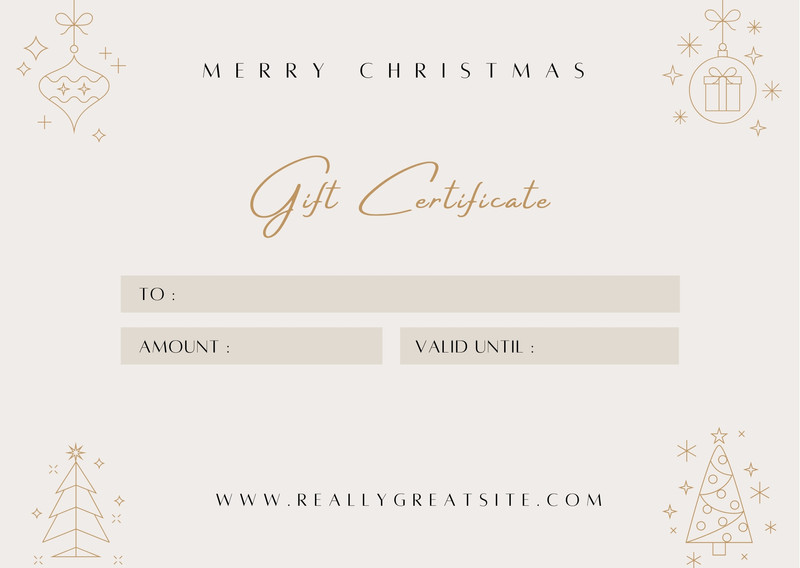 80+ Christmas Gift Certificate & Voucher Templates (Word | PDF) -  WordLayouts