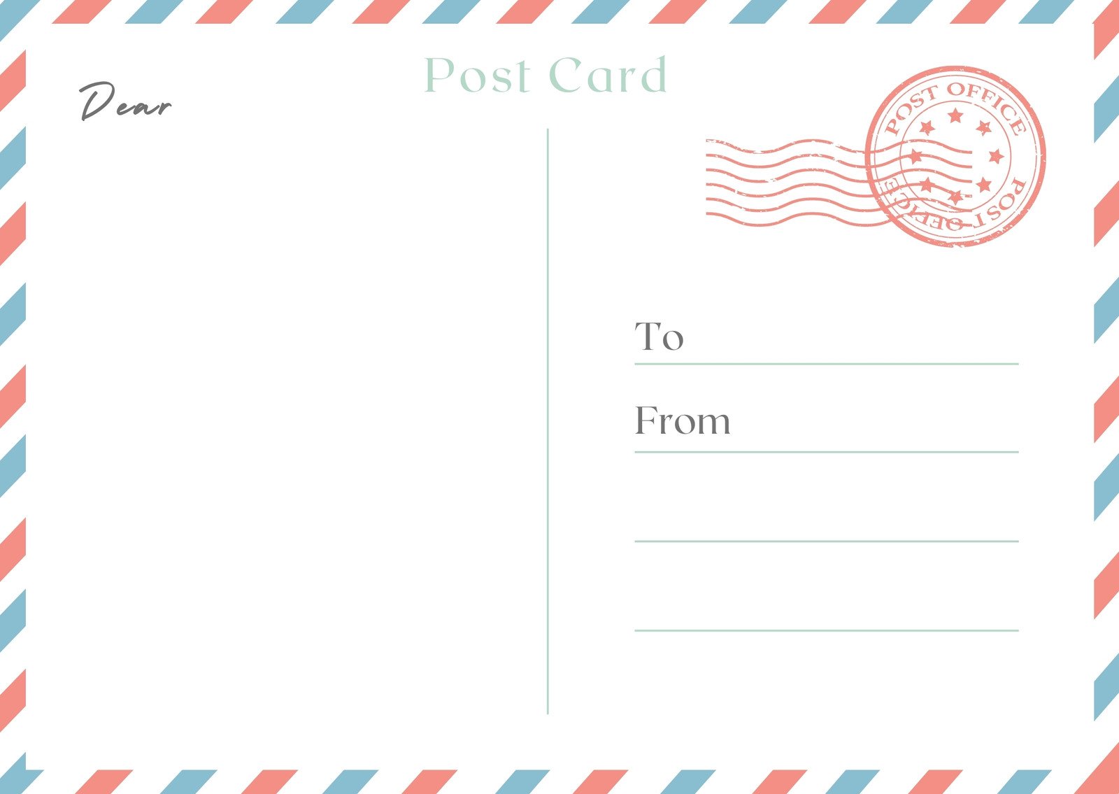 Free printable customizable love postcard templates | Canva