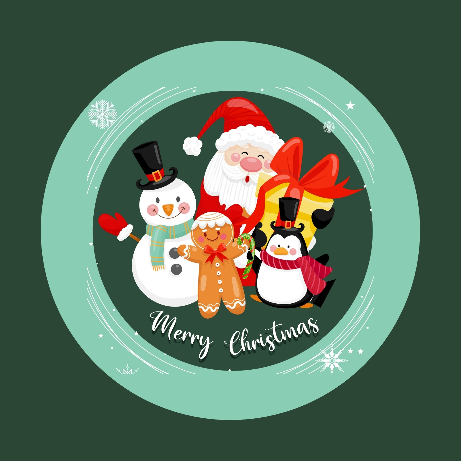 Page 5 - Free custom printable Christmas stickers