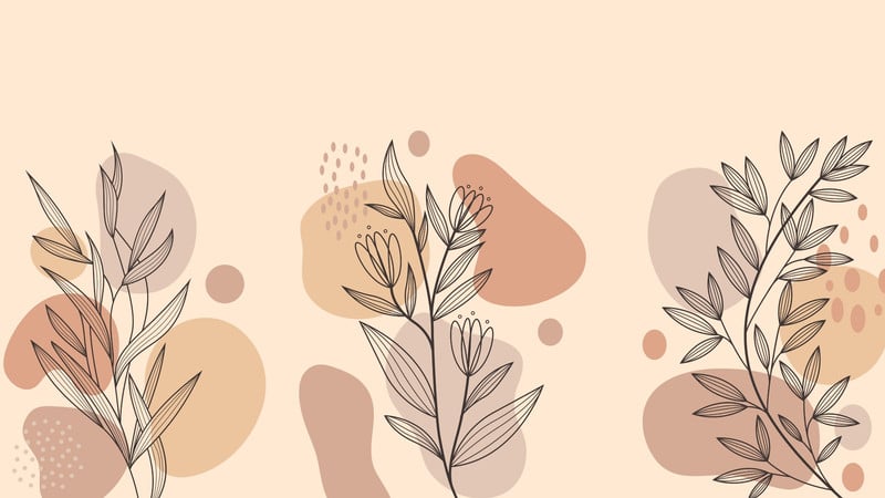 Ilustrace Neutral flat and Minimalist Boho Aesthetic abstract background  wallpaper artwork mountain leaves art illustration of background  iPhone wallpaper AIGenerated ze služby Stock  Adobe Stock